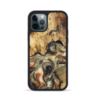 iPhone 12 Pro Wood Phone Case - Ares (Black & White, 801634)