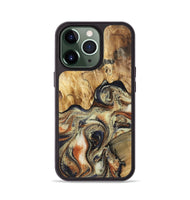 iPhone 13 Pro Wood Phone Case - Ares (Black & White, 801634)