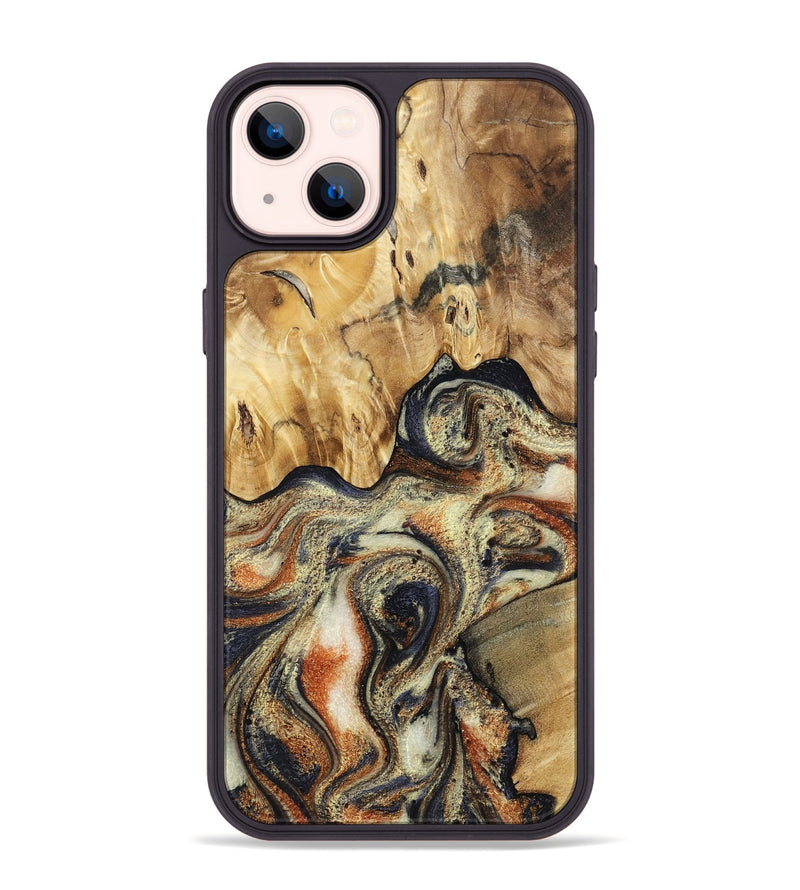 iPhone 14 Plus Wood Phone Case - Ares (Black & White, 801634)