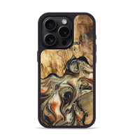 iPhone 15 Pro Wood Phone Case - Ares (Black & White, 801634)