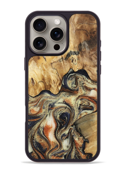 iPhone 16 Pro Max Wood Phone Case - Ares (Black & White, 801634)