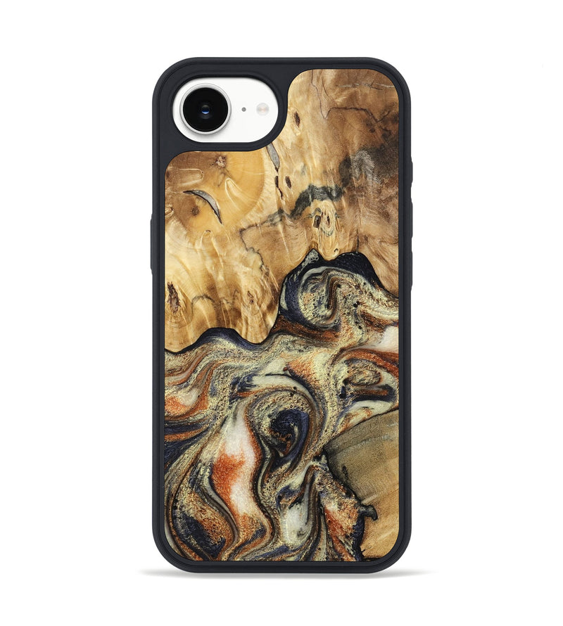iPhone 16e Wood Phone Case - Ares (Black & White, 801634)