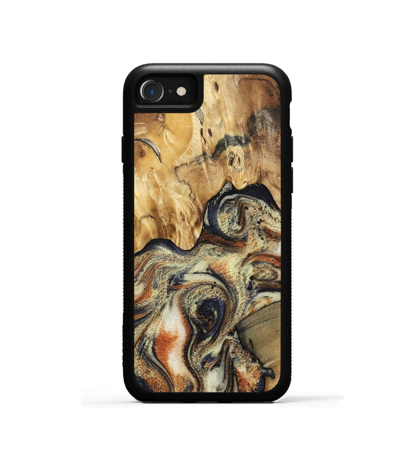 iPhone SE Wood Phone Case - Ares (Black & White, 801634)