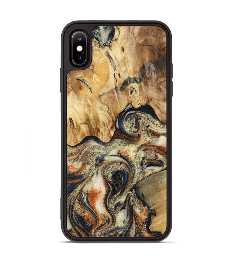 iPhone Xs Max Wood Phone Case - Ares (Black & White, 801634)