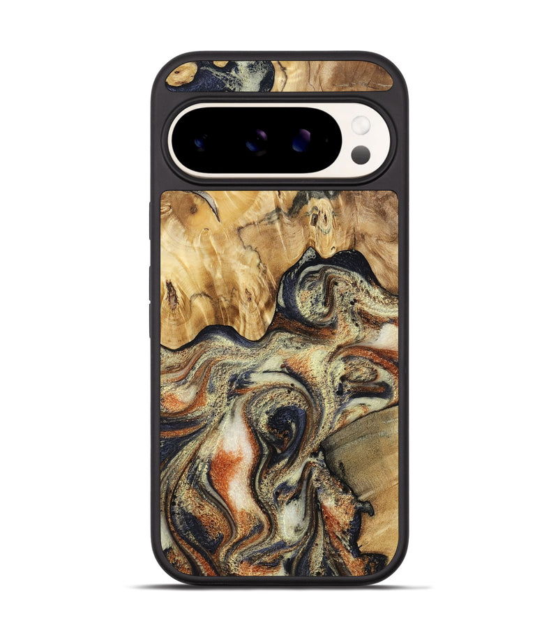 Pixel 9 Wood Phone Case - Ares (Black & White, 801634)