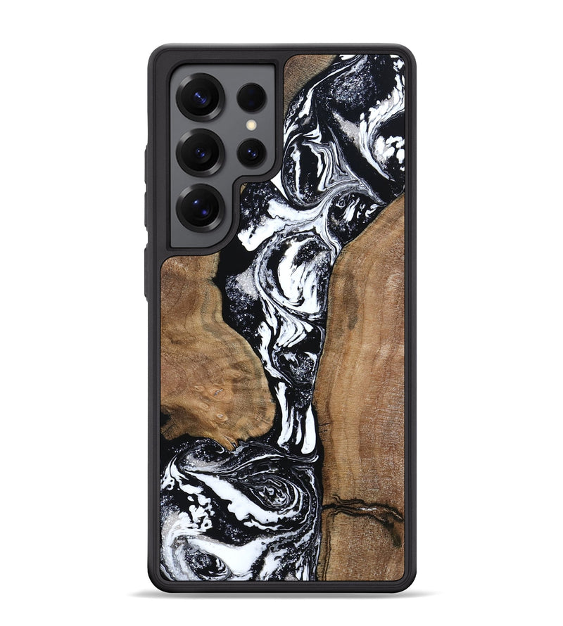 Galaxy S25 Ultra Wood Phone Case - Rick (Black & White, 801635)