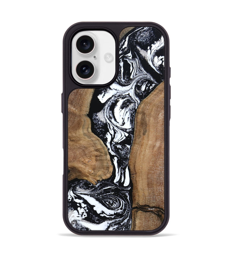 iPhone 17 Wood Phone Case - Rick (Black & White, 801635)