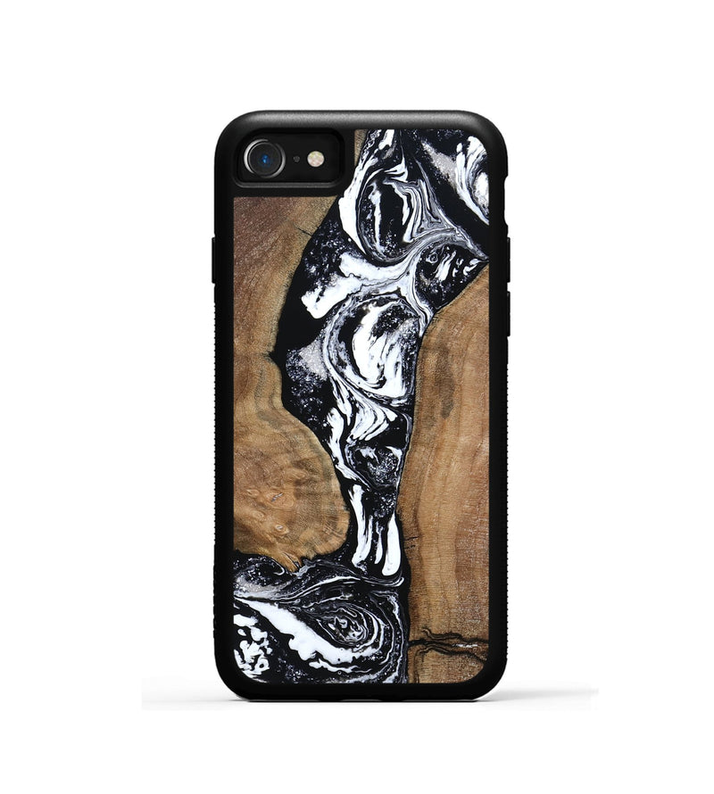 iPhone SE Wood Phone Case - Rick (Black & White, 801635)