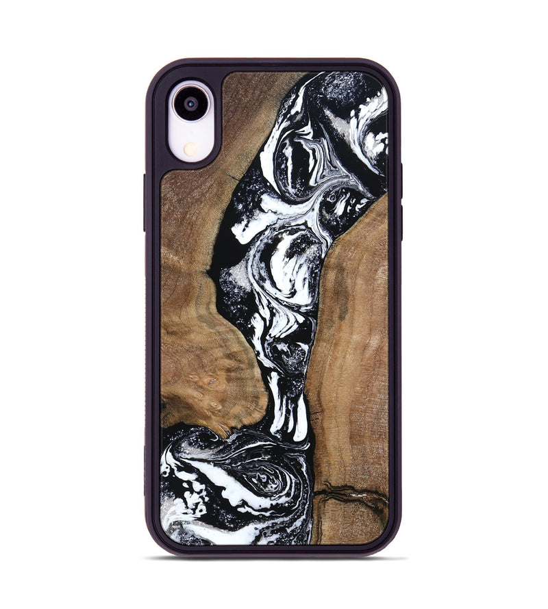 iPhone Xr Wood Phone Case - Rick (Black & White, 801635)