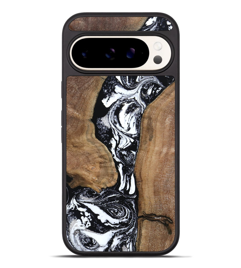Pixel 9 Pro XL Wood Phone Case - Rick (Black & White, 801635)