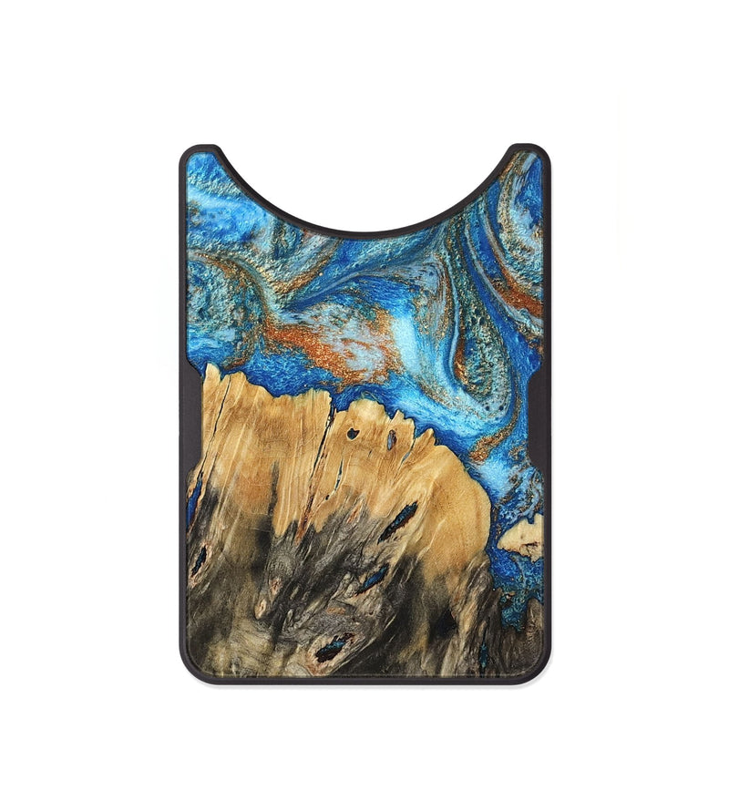 Alloy Wood Wallet - Lavonne (Teal & Gold, 801642)