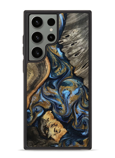 Galaxy S23 Ultra Wood Phone Case - Kairi (Teal & Gold, 801650)