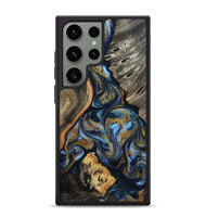 Galaxy S24 Ultra Wood Phone Case - Kairi (Teal & Gold, 801650)