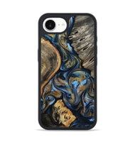 iPhone 16e Wood Phone Case - Kairi (Teal & Gold, 801650)