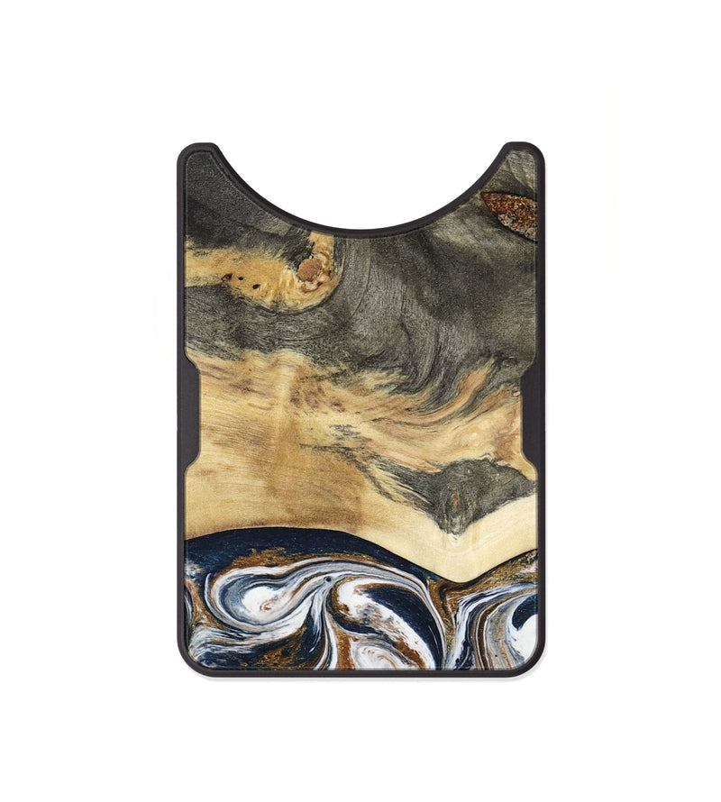 Alloy Wood Wallet - Amias (Black & White, 801651)