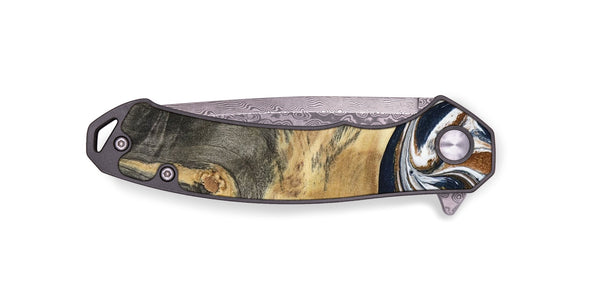 EDC Wood Pocket Knife - Amias (Black & White, 801651)