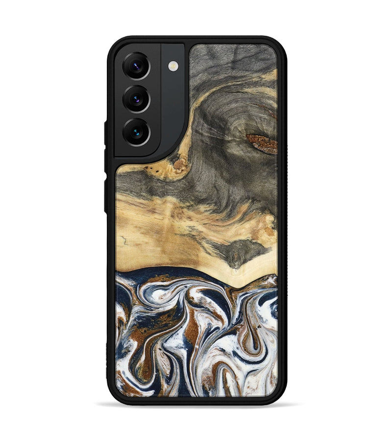 Galaxy S22 Plus Wood Phone Case - Amias (Black & White, 801651)