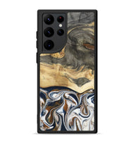 Galaxy S22 Ultra Wood Phone Case - Amias (Black & White, 801651)