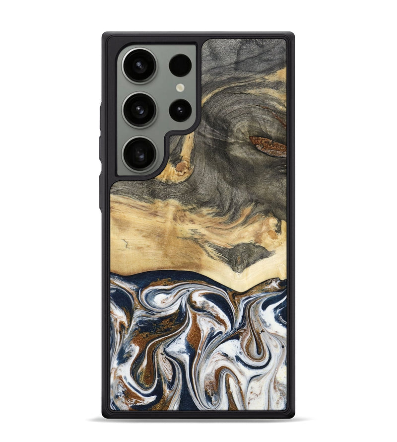 Galaxy S24 Ultra Wood Phone Case - Amias (Black & White, 801651)