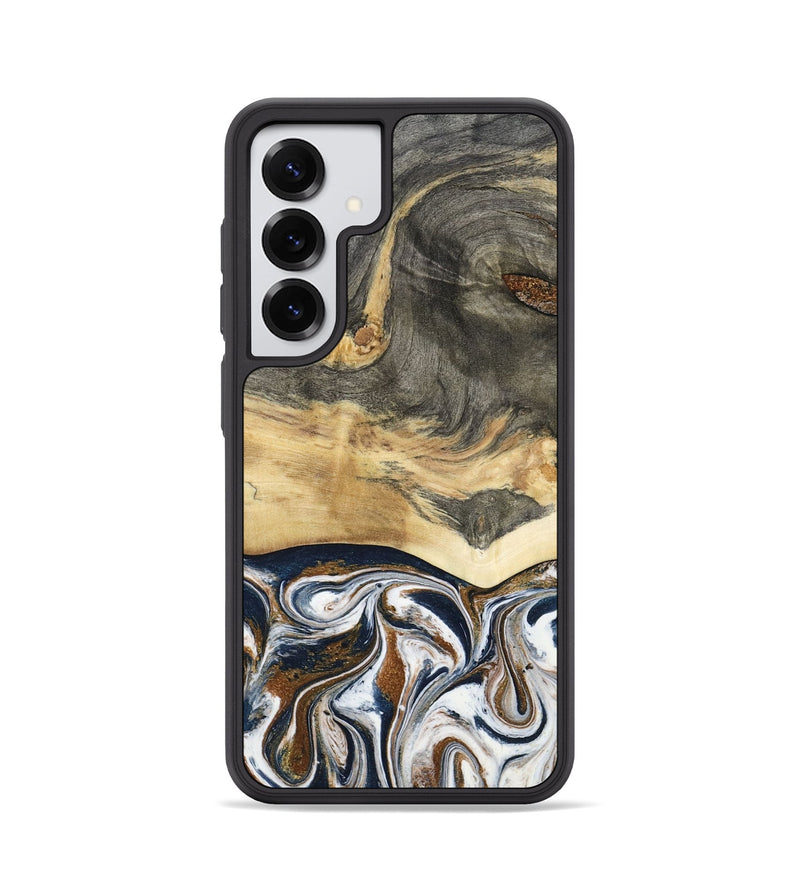 Galaxy S25 Wood Phone Case - Amias (Black & White, 801651)
