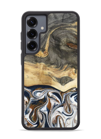 Galaxy S25 Plus Wood Phone Case - Amias (Black & White, 801651)