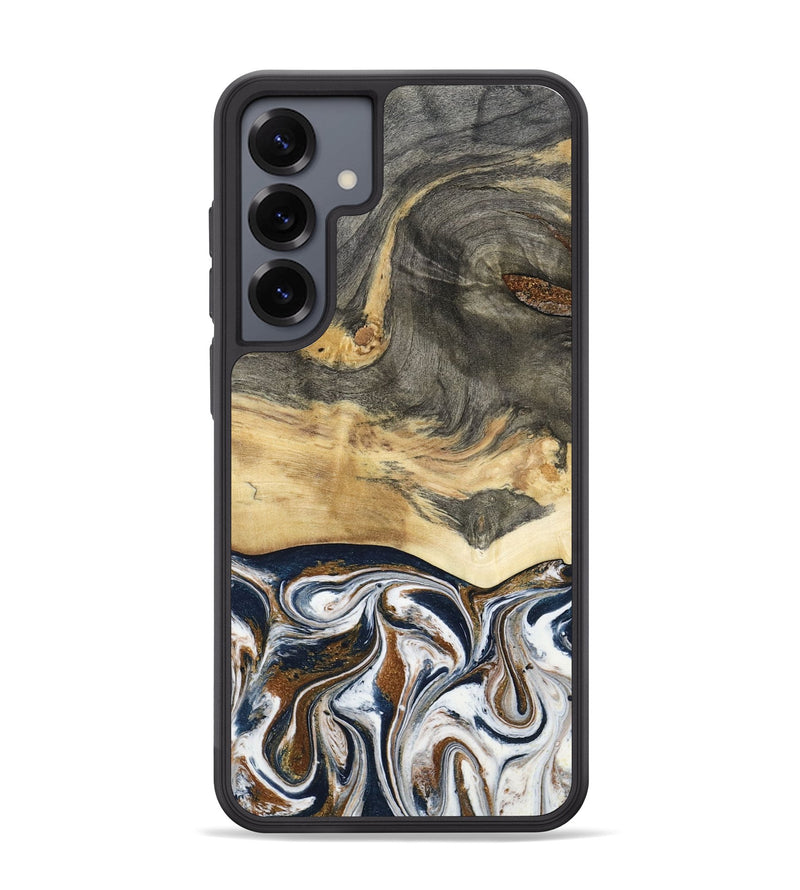 Galaxy S25 Plus Wood Phone Case - Amias (Black & White, 801651)