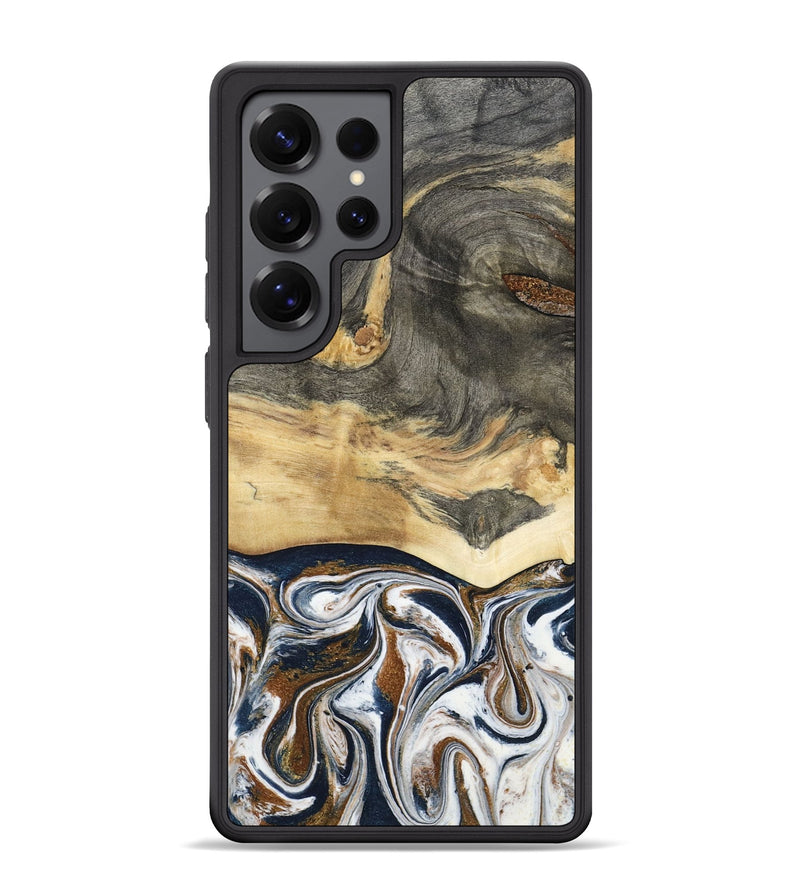 Galaxy S25 Ultra Wood Phone Case - Amias (Black & White, 801651)