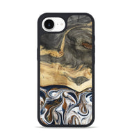 iPhone 16e Wood Phone Case - Amias (Black & White, 801651)