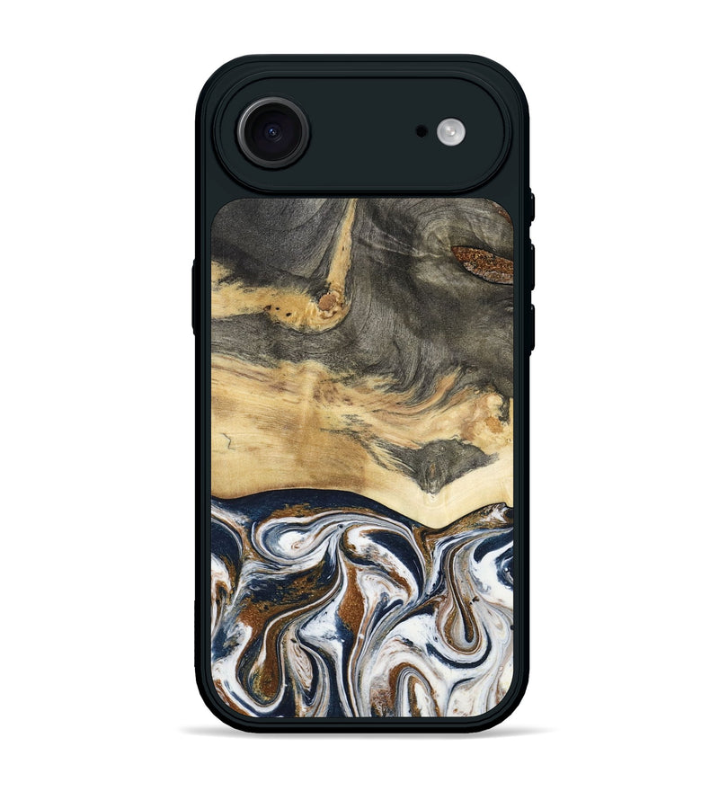 iPhone 17 Air Wood Phone Case - Amias (Black & White, 801651)