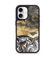 iPhone 17 Wood Phone Case - Amias (Black & White, 801651)