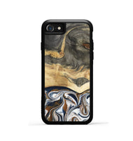 iPhone SE Wood Phone Case - Amias (Black & White, 801651)