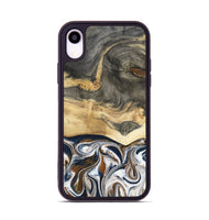 iPhone Xr Wood Phone Case - Amias (Black & White, 801651)