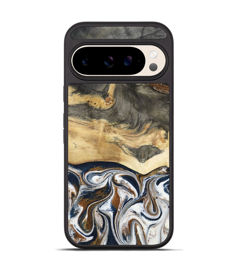 Pixel 10 Wood Phone Case - Amias (Black & White, 801651)