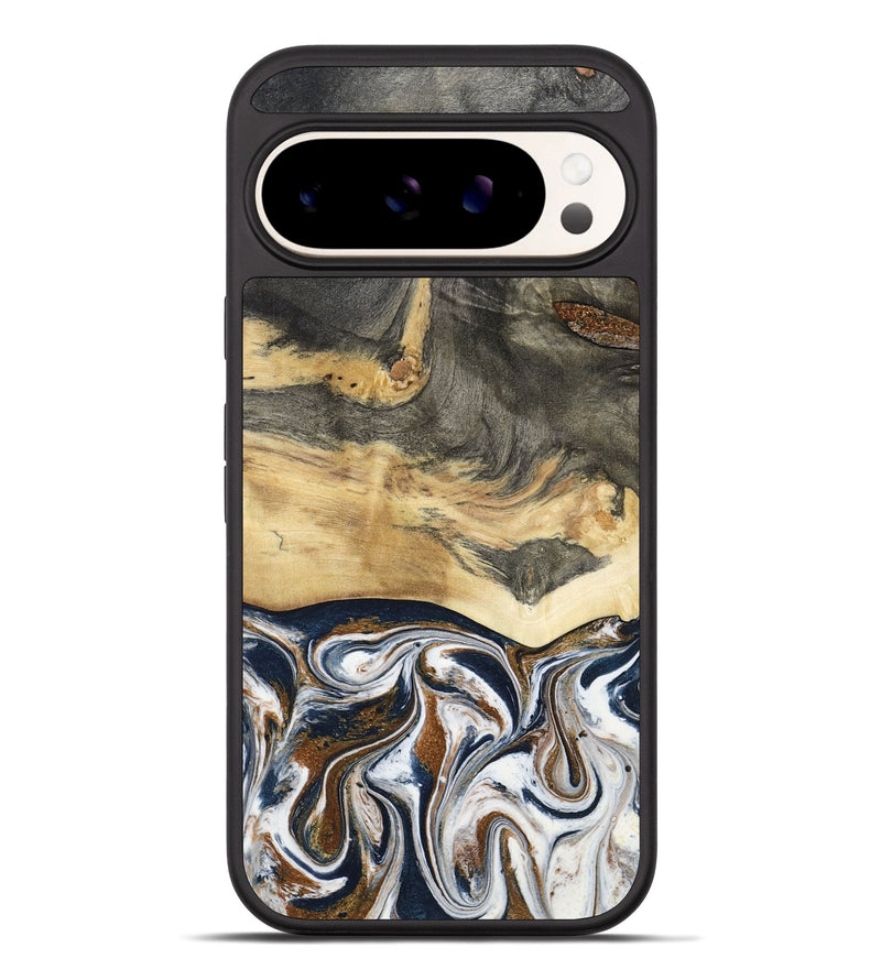 Pixel 10 Pro XL Wood Phone Case - Amias (Black & White, 801651)