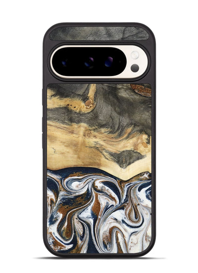 Pixel 9 Pro Wood Phone Case - Amias (Black & White, 801651)
