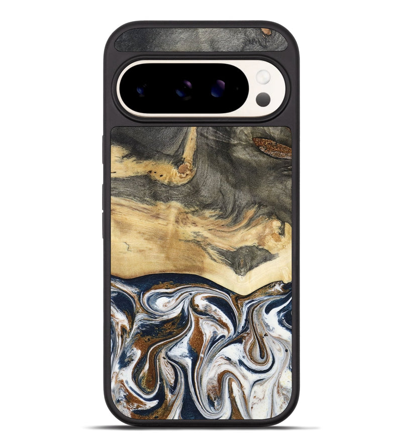 Pixel 9 Pro XL Wood Phone Case - Amias (Black & White, 801651)