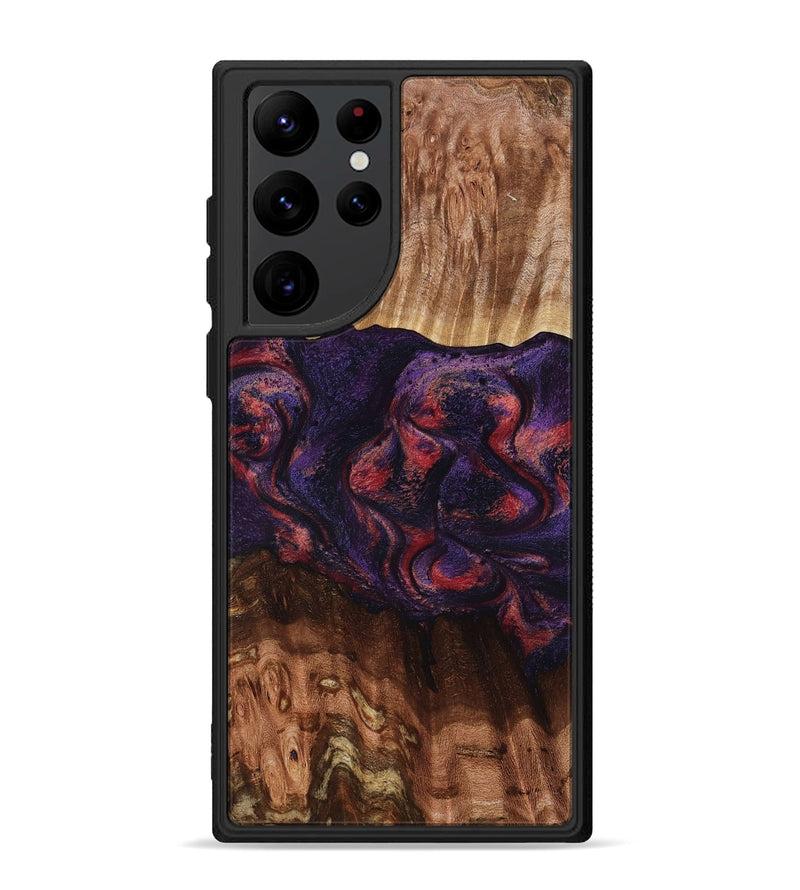 Galaxy S22 Ultra Wood Phone Case - Jacklyn (Red, 801653)