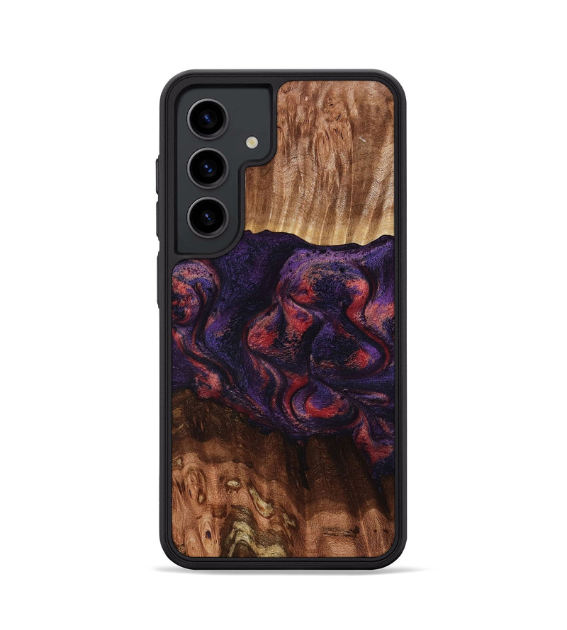 Galaxy S24 Wood Phone Case - Jacklyn (Red, 801653)