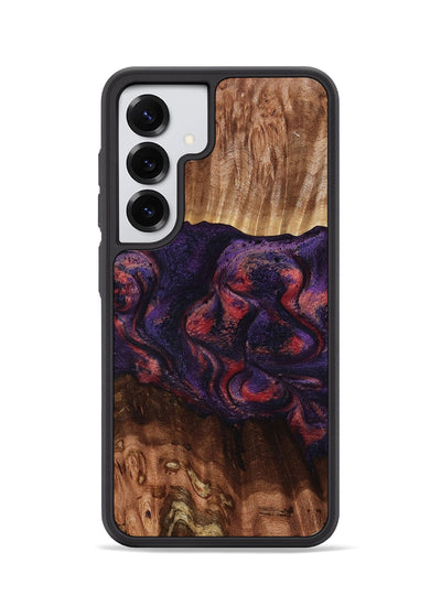 Galaxy S25 Wood Phone Case - Jacklyn (Red, 801653)