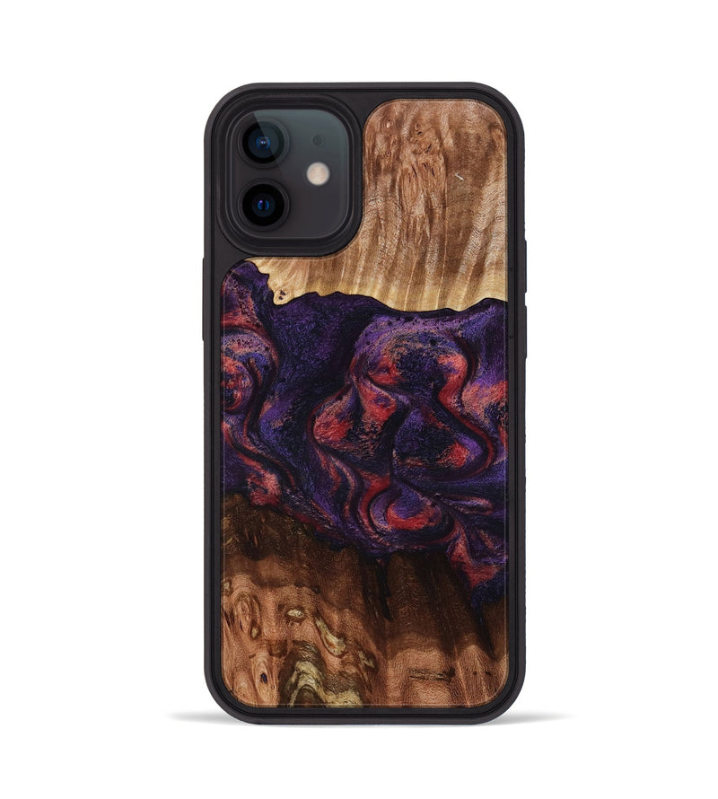 iPhone 12 Wood Phone Case - Jacklyn (Red, 801653)