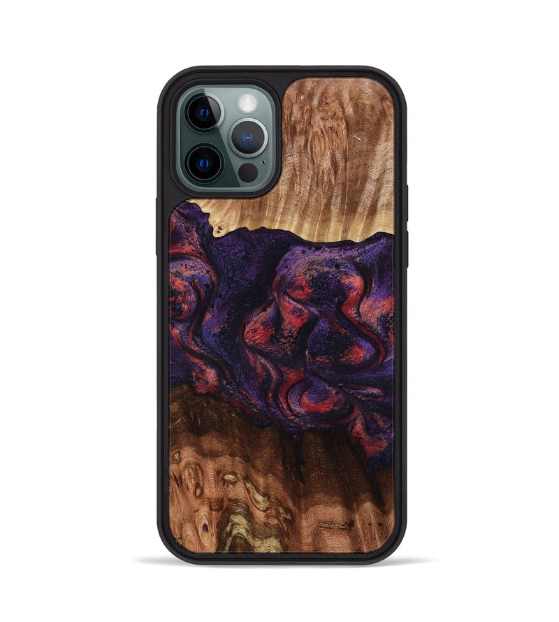 iPhone 12 Pro Wood Phone Case - Jacklyn (Red, 801653)
