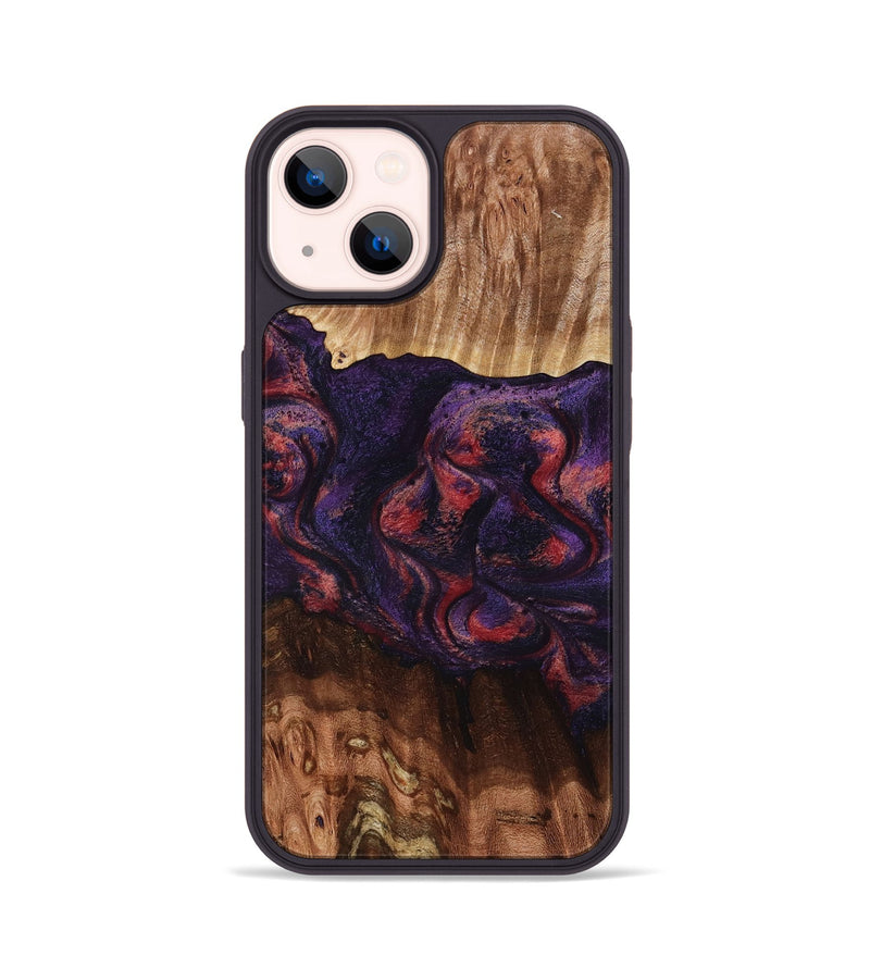 iPhone 14 Wood Phone Case - Jacklyn (Red, 801653)