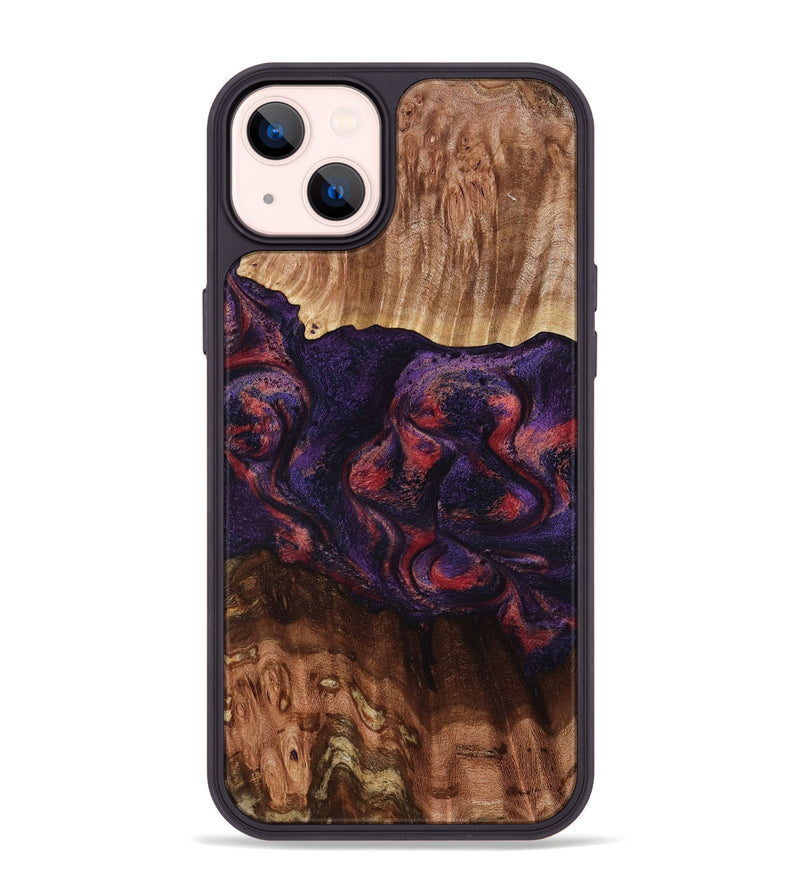 iPhone 14 Plus Wood Phone Case - Jacklyn (Red, 801653)