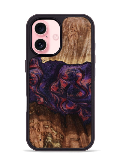 iPhone 16 Wood Phone Case - Jacklyn (Red, 801653)