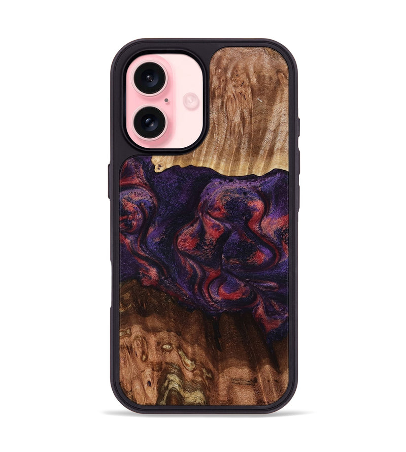 iPhone 16 Wood Phone Case - Jacklyn (Red, 801653)