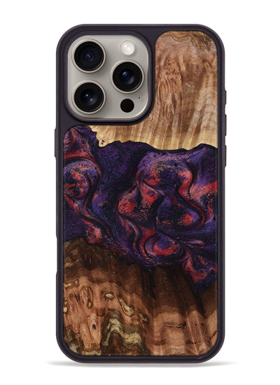 iPhone 16 Pro Max Wood Phone Case - Jacklyn (Red, 801653)