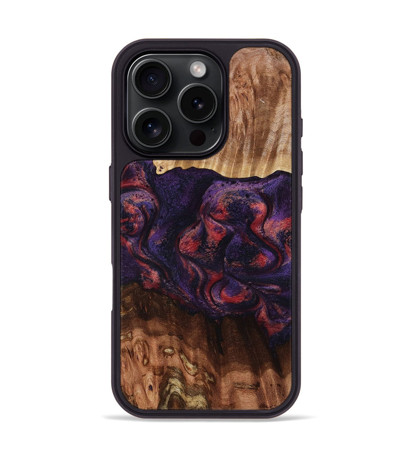 iPhone 16 Pro Wood Phone Case - Jacklyn (Red, 801653)