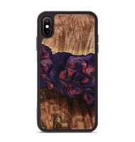 iPhone Xs Max Wood Phone Case - Jacklyn (Red, 801653)