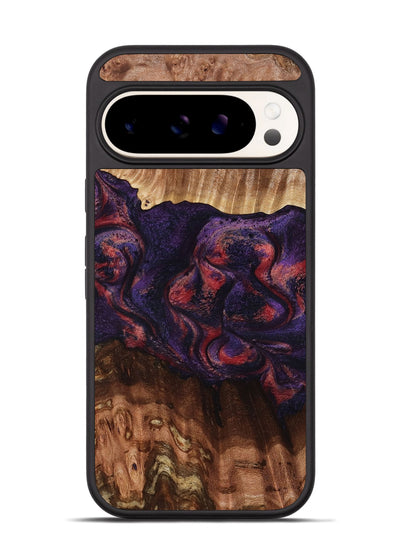 Pixel 9 Wood Phone Case - Jacklyn (Red, 801653)
