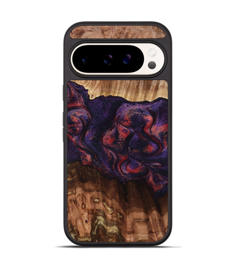 Pixel 9 Wood Phone Case - Jacklyn (Red, 801653)